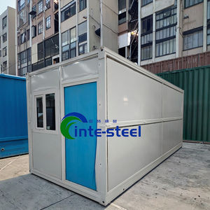 Rumah Kontainer Hunian Prefab Modular Modern 20 kaki, Rumah Kantor Prefab Portabel Baja Lipat 20 kaki, Rumah Portabel Prefab yang Dapat Dipakai Langsung - Product Image 3