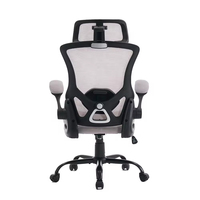 Chaise de bureau ergonomique moderne à dossier haut entièrement en maille, avec siège réglable en hauteur, pour bureau à domicile (vente en gros)