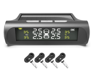 Solar Powered Internal <strong>TPMS</strong> - Wireless Tire Pressure Monitoring System with 4 Internal Sensors, Real-Time Pressure - Product Image 1