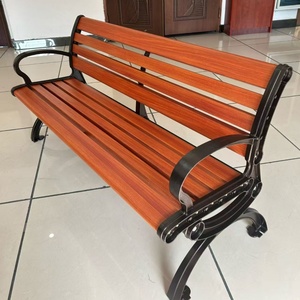 Panca da <span class=keywords><strong>Giardino</strong></span> Moderna per Esterni con Struttura in Legno e Metallo, Design Resistente all'Acqua e Durevole - Product Image 2