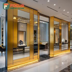 Minimalist Jewelry Retail Display System Tempered Glass Panel Brand Store Display Cabinet - Product Image 5