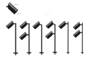 Gupo 220V/12V/24V đồ trang sức đèn Showcase thanh dài kính trường hợp nghiêng Mini hiển thị đứng cực 2W 3W 4W 6W đèn tủ - Product Image 4