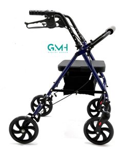 Anziani Rollator Walker <span class=keywords><strong>con</strong></span> <span class=keywords><strong>freno</strong></span> <span class=keywords><strong>a</strong></span> <span class=keywords><strong>mano</strong></span> spinta ausili per la deambulazione per disabili - Product Image 4
