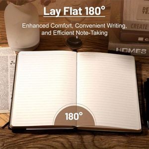 Libreta de direcciones A3 de cuero grabado con espiral, páginas rayadas y soporte para bolígrafo para hombre - Product Image 4