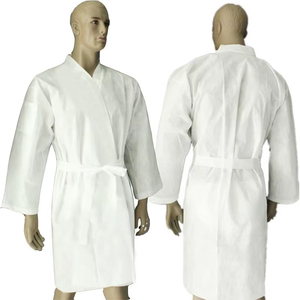<span class=keywords><strong>Accappatoio</strong></span> Monouso Igienico in Tessuto Non Tessuto, Traspirante e Morbido per Sauna, Bagno Turco e Centri Massaggi - Product Image 1