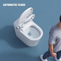 WC intelligent monobloc en céramique moderne avec bidet intégré pour salle de bain