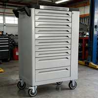 Chariot de rangement professionnel en métal à 10 tiroirs pour outils, personnalisable OEM/ODM, pour garage et atelier