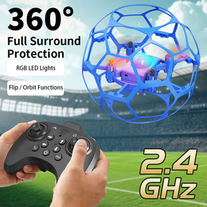 โดรนฟุตบอล SJY-L5 2.4G RC สำหรับแข่งขัน พร้อมระบบป้องกัน 3 มิติ ควบคุมความสูงด้วยแรงดันอากาศ มอเตอร์แบบไร้แปรงถ่าน ควบคุมด้วยรีโมทคอนโทรล สำหรับผู้ใหญ่ - Product Image 1