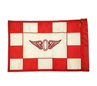 Drapeaux de golf à carreaux personnalisés Drapeaux de golf à carreaux brodés