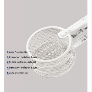 Raquette électrique anti-moustiques puissante C4 blanche |    Produits pour la maison intelligente, articles ménagers intelligents - Product Image 2