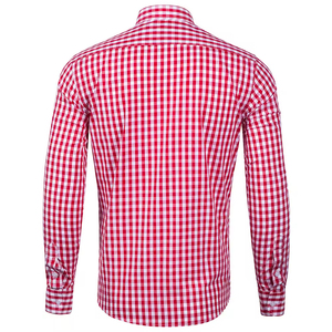 Camisas a Cuadros de Manga Larga para Hombre, Corte Slim Fit, con Botones, Casuales, Antiarrugas y Transpirables, Venta al Por Mayor - Product Image 2