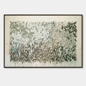 Peinture à l'huile abstraite texturée Paysage Vent Soufflé, Grande Toile Peinte à la Main, Art Mural Contemporain, Œuvre d'Art Abstraite - Product Image 6