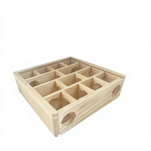 <span class=keywords><strong>Cage</strong></span> pour animaux de compagnie multifonctionnelle en bois de style moderne Golden Bear House pour petits animaux, <span class=keywords><strong>cage</strong></span> sécurisée pour <span class=keywords><strong>hamster</strong></span>, tunnel, labyrinthe, boîte d'alimentation - Product Image 2