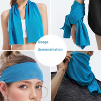 Haute qualité exercice rafraîchissant personnalisé 55% Nylon Gym Fitness refroidissement Sport serviette microfibre sport serviette