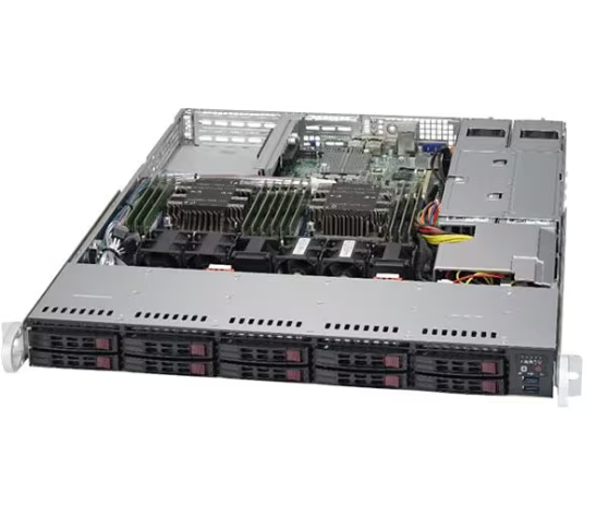 High-performance Superserver Supermicro 1U WIO Rack Server SYS-510P-WTR