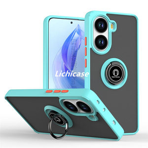 Lichicase Multi-fonctionnel TPU Cadre Givré Mat Téléphone Portable Couverture Arrière pour Redmi Turbo4 4Pro Coque Antichoc - Product Image 4