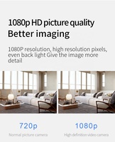 X2 kamera Mini Wifi 1080P HD, kamera keamanan rumah nirkabel dengan penglihatan malam inframerah, kamera IP deteksi gerakan Monitor CCTV jarak jauh