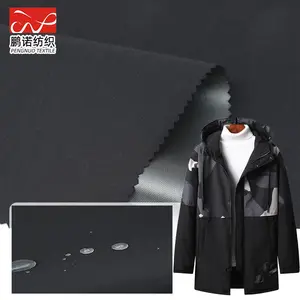 75D*320D 120GSM 100% Polyester Taslon taslan Fabric Jacket coat Fabric Water repellent PU Coated for gloves fabric