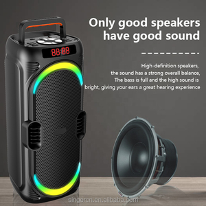 ABS-4221 ABS-4222 4 Inch Loa Di Động Lớn LED Ánh Sáng Không Dây Bluetooth Loa Bass DJ Karaoke Đảng Hộp Loa - Product Image 4