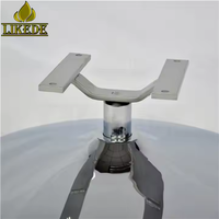 Base de chaise pivotante en métal robuste, piédestal rond en acier inoxydable avec support de montage en aluminium pour usage commercial en extérieur