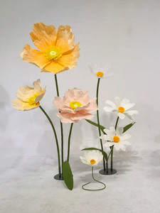 N499 Fiori Giganti Fatti a Mano in Carta Organza per Matrimoni, Festa della Mamma e Decorazioni per il Ritorno a Scuola - Product Image 4