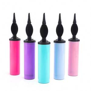 Bomba de Globos Manual Doble Profesional Verde y Morada, Inflador de Globos Portátil de Plástico, Bomba de Aire Manual para Fiestas - Product Image 3