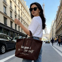 Tas Tote Kanvas Katun Grosir Besar, Tahan Lama, Dengan Resleting, Ramah Lingkungan, Untuk Belanja, Cetak Logo Custom, Dapat Digunakan Kembali