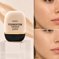 Fond de teint hydratant lissant et couvrant à fini naturel pour le maquillage, emballage de luxe, logo personnalisé, OEM ODM