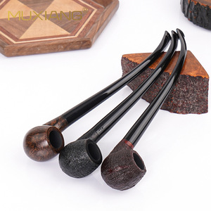 MUXIANG Briar Wood Pipe 9mm Filter Bent Type Reading Tobacco Pipe - Product Image 2