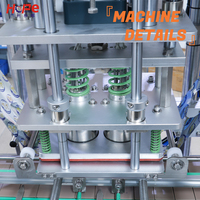 Machine de scellage linéaire à double tête pour gobelets en aluminium, canettes de boissons, bouteilles et machines d'emballage de verre – Fabrication