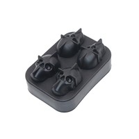 Moule à glaçons en silicone 3D en forme de crâne, réutilisable, pour whisky, cocktails et fêtes
