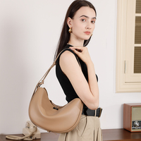 Sac Hobo en Cuir Multi-usages Classique Mat en Forme de Croissant Grande Capacité Décontracté Quotidien Voyage pour Femmes Fournisseur OEM