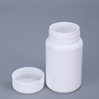 Vente en gros de flacons à pilules en plastique blanc de 100 ml avec joint en aluminium, contenants à pilules de 100 cc
