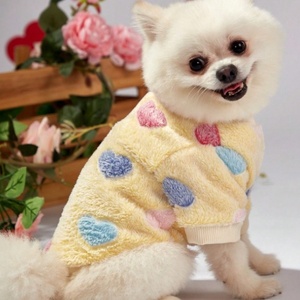 <strong>Fall</strong> Winter New <strong>Flannel</strong> Pet Clothes Soft Warm Dog Cat <strong>Outfit</strong> Valentine Pet Costume Accessories - Product Image 5