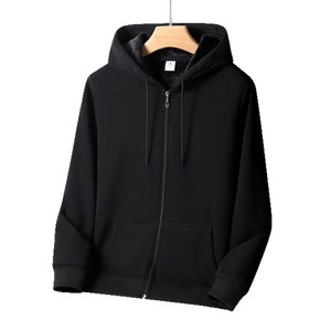 Sweat à capuche ample décontracté en velours argenté de coton 420g avec <span class=keywords><strong>logo</strong></span> personnalisé de haute qualité, fermeture éclair, sweat à capuche sport - Product Image 4