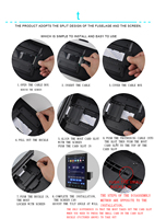 Universel Vertical Écran 9.5 pouces 1 Un Simple Din Plein Écran Tactile De Voiture Stéréo De Voiture MP5 Lecteur Avec Navigation GPS Miroir Lien