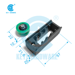 W-619 thiết kế hiện đại Nhà Máy Giá nhôm cửa trượt và cửa sổ bánh xe con lăn nhựa - Product Image 4
