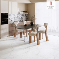 Dalles de marbre émaillées antibactériennes et résistantes aux acides Statuario White 1200x1200 pour murs intérieurs et extérieurs