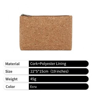 Custom Natural Oak Sustainable Business Travel Dry/Wet Separation Toiletry <b>Bag</b> for Event - Product Image 3
