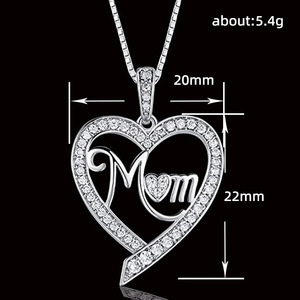 Collana con Ciondolo a Cuore per Donne, Regalo per la Mamma, Gioiello Elegante e alla Moda per Uso Quotidiano - Product Image 4