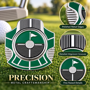 Marqueur de balle de golf magnétique avec marqueur central amovible de 25 mm, design double face, idéal pour les cadeaux de tournois de golf - Product Image 3