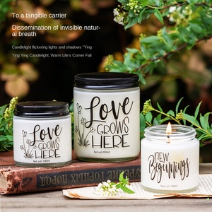 Lettres anglaises en gros, bougies d'aromathérapie, décoration intérieure, ornements de parfum, parfum sans fumée, cire de soja - Product Image 2
