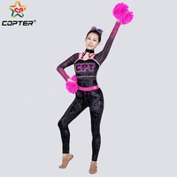 Haut à manches laser et pantalon long, uniforme de cheerleading personnalisé avec strass étincelants et logo gratuit