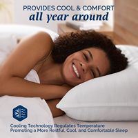 Oreiller en plumes et duvet d'oie - Oreiller de luxe LYOCELL pour hôtel, idéal pour le soutien du cou, adapté aux dormeurs sur le dos, sur le ventre ou sur le côté, écologique