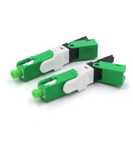 Conectores de Fibra Óptica SC APC Rápidos para Redes FTTH, 4G WiFi, Potencia de Transmisión de 5db, Marca FASO, Garantía de 30 Años, Buffer Ajustado de 0.9mm
