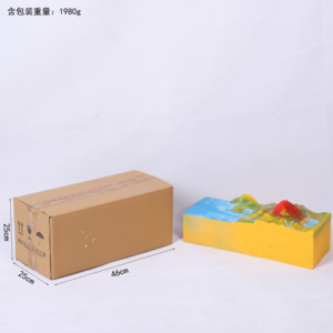 Mô hình trình diễn khoa học y tế Mô hình giảng dạy trường trung học cơ sở Chất liệu nhựa PVC Đồ trang trí để bàn bền bỉ Mô hình núi lửa - Product Image 6