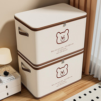 Boîte de rangement personnalisée pour garde-robe de vêtements de garde-robe avec serrure, organisateur de sous-vêtements jouets pliables, bacs de rangement en tissu avec loquet
