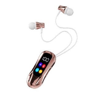 Auriculares inalámbricos S30 con clip para karaoke, Bluetooth 5.3, pantalla táctil digital, cancelación de ruido, auriculares TWS - Product Image 3