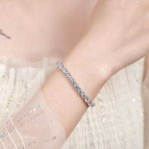 2026 joyería <span class=keywords><strong>de</strong></span> la suerte 925 plata esterlina cuatro garras 5mm completo 5A circón tenis <span class=keywords><strong>pulseras</strong></span> semanales para unsex Navidad hip hop SL005 - Product Image 4