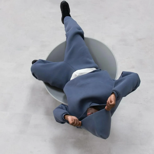 100% coton épais blanc français éponge pantalons de survêtement et ensemble de sweat à capuche Logo personnalisé polaire ensemble luxe personnalisé survêtement à capuche - Product Image 6